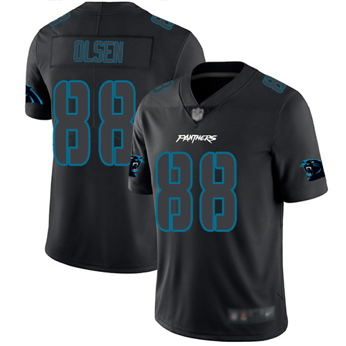 Carolina Panthers Limited Black Men Greg Olsen Jersey NFL Football #88 Rush Impact